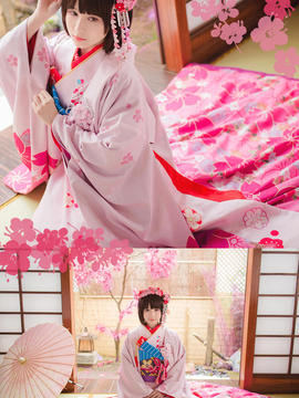 《路人女主的养成方法》加藤惠的樱花和服ver C O S P L A Y_0002