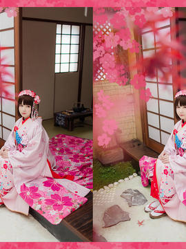 《路人女主的养成方法》加藤惠的樱花和服ver C O S P L A Y_0003