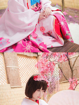 《路人女主的养成方法》加藤惠的樱花和服ver C O S P L A Y_0005