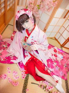 《路人女主的养成方法》加藤惠的樱花和服ver C O S P L A Y_0008