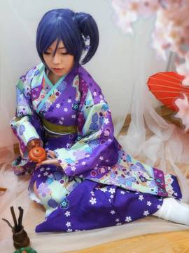 《LoveLive 》 东条希正月和服未觉醒 C O S P L A Y_0018