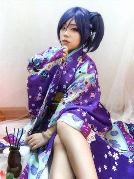 《LoveLive 》 东条希正月和服未觉醒 C O S P L A Y_0022