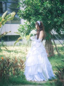 《舰队collection》 金刚同人婚纱C O S P L A Y._0004