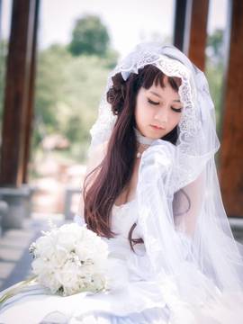 《舰队collection》 金刚同人婚纱C O S P L A Y._0005