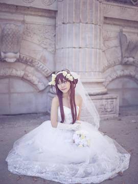 《舰队collection》 金刚同人婚纱C O S P L A Y._0011