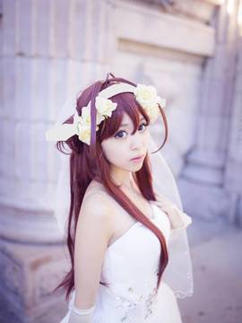 《舰队collection》 金刚同人婚纱C O S P L A Y._0012