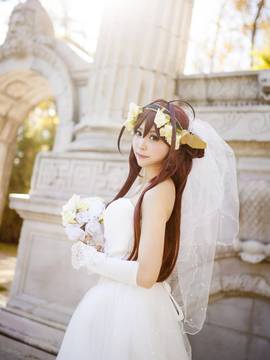 《舰队collection》 金刚同人婚纱C O S P L A Y._0014
