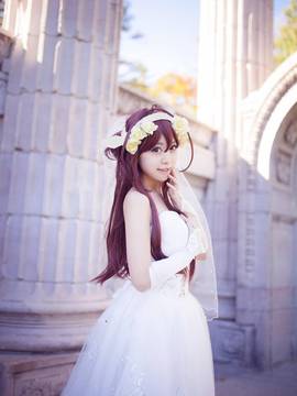 《舰队collection》 金刚同人婚纱C O S P L A Y._0018