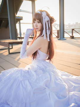 《舰队collection》 金刚同人婚纱C O S P L A Y._0031