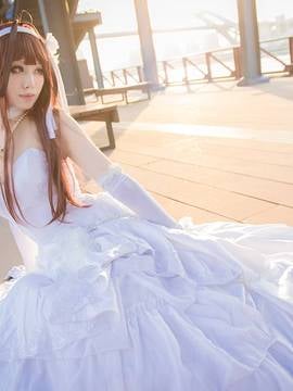 《舰队collection》 金刚同人婚纱C O S P L A Y.