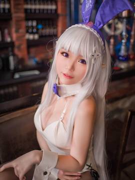 《从零开始的异世界生活》艾米莉娅兔女郎同人ver C O S P L A Y_0004